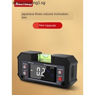 Inclinometer Level Meter Angle Meter Japan Three-Quantity Digital Display Inclinometer Box with Leve