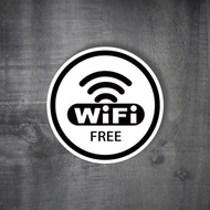 免費wifi 室內貼紙 標示標語貼紙 free wifi 防水貼紙 營業 網路