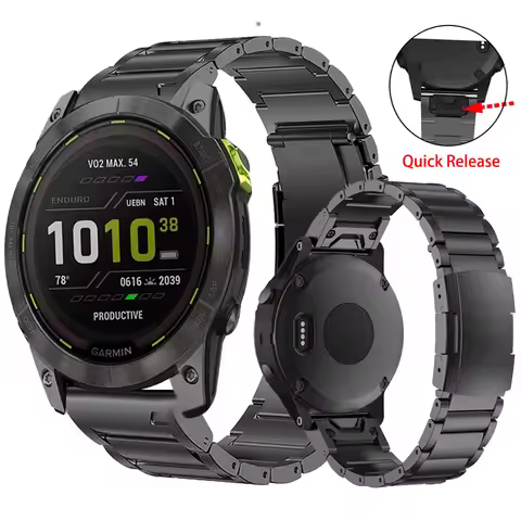 Quick Fit Titanium alloy Strap For Garmin Enduro 2/Epix Gen2/MARQ Bracelet for Garmin Descent Mk2i/M