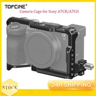 A7C2 Camera Cage for Sony A7CR/A7CII,Buit-in Quick Release Plate Arca-Swiss,Cold Shoe Mount Accessor