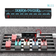 Will Guitar Pedal Power Supply Station 8 Isolated Output 9V Pedals 300mA 500mA Guitar Effects Pedal 