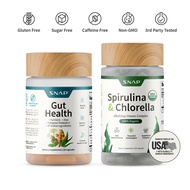 Gut Health Bundle - Snap Supplements - Gut Health + Spirulina & Chlorella - Natural Supplement Bundl