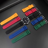 Silicone watch strap for CASIO swordfish diving watch MDV-106 MTP-VD01D men's wristband bracelet accessories 22mm waterproof