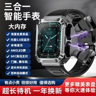 [Upgrade quality] Mavis New Style NFC Payment TWS Bluetooth Headset Smart Watch Three-in-One Sports 