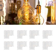 SOONA 8pcs COB Connector, Transparent Solderless LED Strip Light Connector, Durable COB LED Connecto