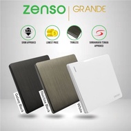 Zenso switch blank plate White Black Grey Gold