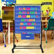 LACELYN Classroom Pocket Chart, Durable Large Standards Pocket Chart, Educational Class Schedule Cha