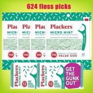 Plackers floss Micro Mint Dental Flossers Fold-Out Toothpick Fresh Mint Flavor