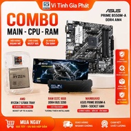 Combo Main B550 ASUS PRIME B550M-A + Ryzen 7 5700X Tray + RAM 16GB DDR4 3200 SSTC New Box BH 36T