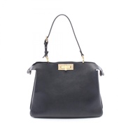 [Pre-owned] Fendi FENDI Soft Medium Handbag 8BN353 Black Leather Women's Used A