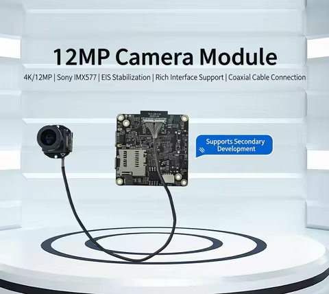 IMX577 WiFi Camera Module IMX577 4K 30FPS 12MP 1/2.3 " WiFi Ethernet Camera Module EIS Wearable DIY 