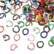 St.kunkka 200 Pieces 0.9x 6mm. Iron Color Multi-Color Ring Cincin Single Connecting Jump Ring For Di