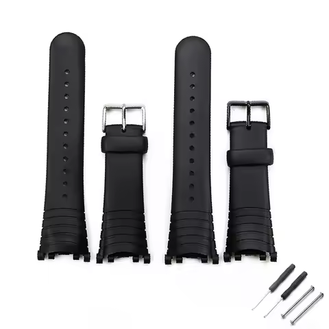 Men's rubber watch strap accessories compatible for SUUNTO VECTOR black watch band women sports wate