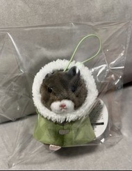 【現貨】【日本直送】助六 hamster 毛絨 掛飾 吊飾 倉鼠 amuse 綠色 披風 斗篷 棉花糖 助六之日常 情人節 花束 裝飾 公仔 景品 全新