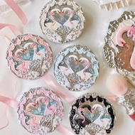 < Free Puff > Full Piece Flower Know Swan Ballet Blush