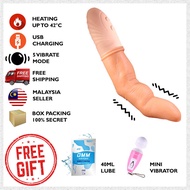 [MAZE TRADING] JIUAI High Quality Silicone Finger Vibrator Fingering Heating 42 Degree Waterproof USB Charging Clitoris G-Spot Orgasm Flirting Climax Masturbator Sex Toy Alat Seks Perempuan FM-10 [Finger Series]