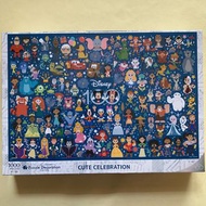 全新日版正貨 Disney Pixar puzzle 砌圖迪士尼百周年 100 Years Cute Celebration 拼圖 1000塊(50x75cm) Mickey Princess 全角色