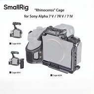 SmallRig Rhinoceros Camera Cage for Sony A7V A7RV A7IV with Cold Shoe 1/4"-20 Threaded Holes Camera 