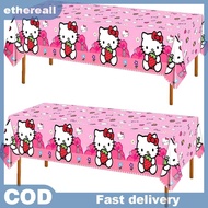 ETH 1Pcs PE Cute Kawaii Sanrio Hello Kitty Birthday Party Decoration Tablecloth Supplies PH
