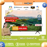 NEW COOCAA TV 55 inch Y65 - GOOGLE TV-4K UHD-Dolby Audio - Eye Care - HDR10 - Find Remote - (COOCAA 