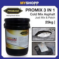 PROBASE PROMIX 3 in 1 High Performance Cold Mix Asphalt (Car park / Driveway / Road surfacing / Poth