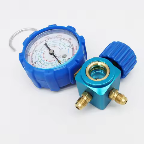 Air Condition Gauge Refrigerants Manifold Manometer Refrigerant Filling Instrumentation Tool For R41