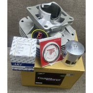 ESR MOTOR Y125z 125Z 125ZR 2T 57MM 59MM RACING BLOCK CYLINDER SET WITH PISTON ART & TOP & RING RED L