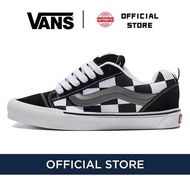 【100% Original】Vans Knu Skool running sneakers men women Low Top sports Board Shoes Unisex Black and
