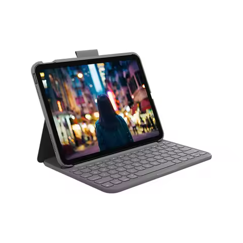 Logitech Magic Control Keyboard iK1060 Slim Folio for ipad 10th generation，Tablet Keyboard ios