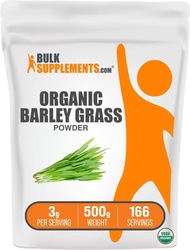 BulkSupplements.com Organic Barley Grass Powder - Green Superfood Powder, Barley Grass Powder Organi