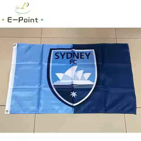 Sydney FC 3ft*5ft (90*150cm) Size Christmas Decorations for Home Flag Banner Gifts