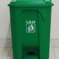 HIJAU 60L Trash Can Without Wheels Green 48x47x83cm