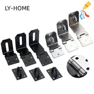 LIAOYING 90 Degree Lock Catch, Household Stainless Steel Padlock Clasp,  Hardware 90 Degrees Burglar