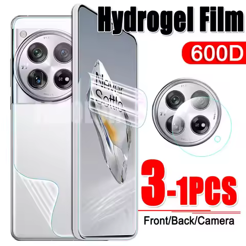 Front Back Hydrogel Film For Oneplus 12 11 10 9 R 8T Plus 10T Pro Protective Film Camera Lens Glass 