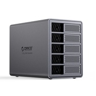 ORICO 5 Bay DAS 40Gbps เดซี่โซ่แท่นอุปกรณ์เชื่อมต่อฮาร์ดดิส Type-C 3.5 เคส HDD แบบอ่อนใช้ได้กับธันเด