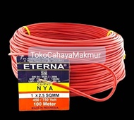 Kabel Listrik Tunggal Kawat NYA 1x2.5 mm 100Meter Eterna 1x2,5mm 100M SNI