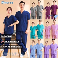 【🇲🇾MALAYSIA READY STOCK】 MEDICAL SCRUB SUIT BAJU SCRUB TOP+PANTS