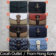 COACH/Coach C6896 CA440 C6897 C8308 C7374 C7375 Kleo Wallet Women Fold Short Purse Snap Dompet Wanita 6896 440 6897 8308 7374