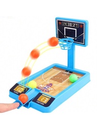 1 件隨機顏色桌面棋盤遊戲籃球機手指迷你射擊互動遊戲生日聖誕節感恩節禮物