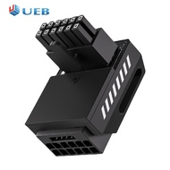 600W 12 + 4pin 12V อะแดปเตอร์ HPWR 5.0องศามุมขวา90องศา16pin 12VHPWR PCI-e อะแดปเตอร์16pin สำหรับ4070