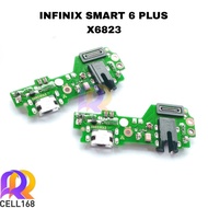 FLEXIBLE KONEKTOR CHARGER INFINIX SMART 6 PLUS X6823 PCB BOARD CAS MIC ORIGINAL