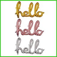 Hello 21 hello foil balloon birthday decorations set