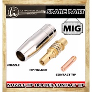 Mig welding MB15 NOZZLE / TIP HOLDER / CONTACT TIP 0.8MM / CONTACT TIP 1.0MM