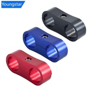 【FY】  Universal Auto Part AN4 AN6 AN8 AN10 Billet Oil Fuel Water Hose Tube Seprator Divider Clamp Li
