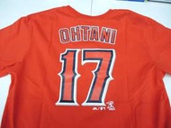 MLB 美國職棒大聯盟 洛杉磯天使 OHTANI 大谷翔平 #17短袖背號T恤 (6760217-150)