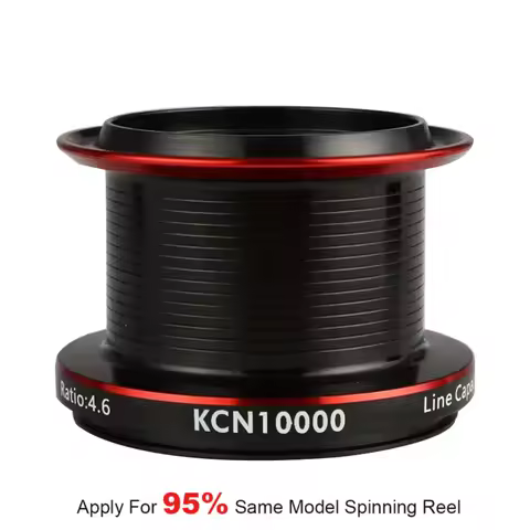 KCN6000 KCN8000 KCN10000 Spare Reel Spool Aluminum Spinning Fishing Reel Parts Diwa Coil Surf Feed C