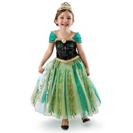 Kids Girl Anna Costume Movie Dress