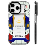 E.F.S.F GUNDAM Blue White Mecha Case Compatible For IPhone 17 Pro Max Cover 17 Pro 17Air Silicone So
