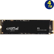 Crucial P3 4TB 4T NVMe PCIe M.2 SSD 3500MB/s Micron Solid State Drive
