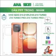 PPF sticker Vivo IQOO Z10/Z10R/Z10X/Z10 Turbo/Z10 Turbo Pro/Z10 Turbo+ full back, clear border, scra